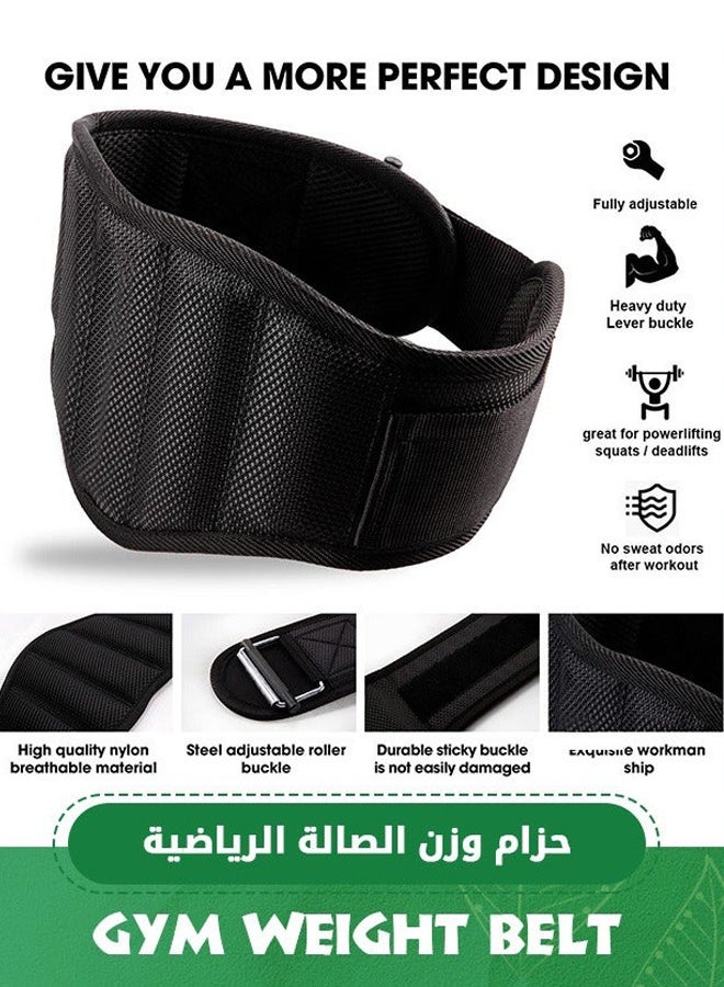 حزام رفع الأثقال للتمارين الرياضية، حزام رفع الأثقال للرجال والنساء، دعم أسفل الظهر والظهر، دعم الظهر للياقة البدنية وكمال الأجسام للتدريب المتقاطع، القرفصاء، والاندفاعات - Image 2